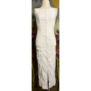 Anthropologie Colette Striped Maxi Dress XS